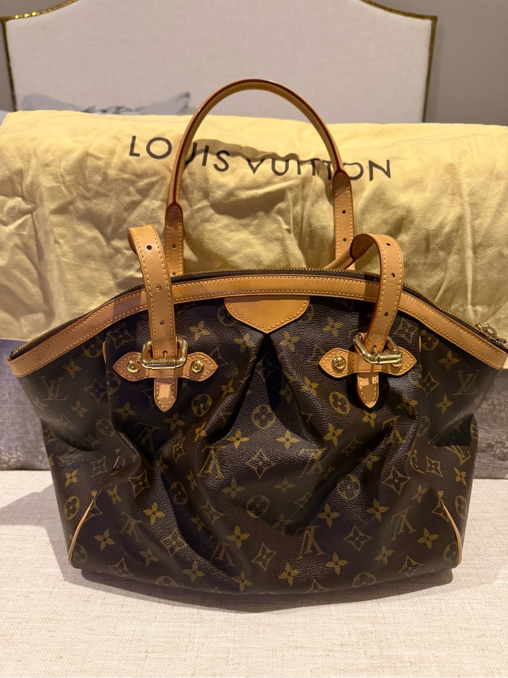 Authentic Louis Vuitton Monogram Tivoli GM Shoulder Bag Handbag
